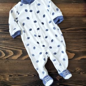 Carter's Football Fleece Pajamas - 3 Months